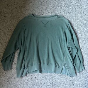 American Eagle Outfitters Sage Green Oversized Crew Neck Sweater